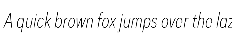 Preview of FONTSPRING DEMO - Dexa Pro Cn Thin Italic font