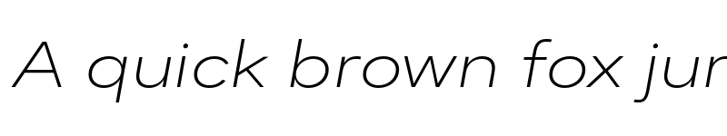 Preview of FONTSPRING DEMO - Dexa Pro Ex ExtLt Italic font