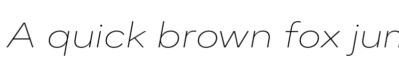 Preview of FONTSPRING DEMO - Dexa Pro Ex Thin Italic font