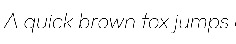 Preview of FONTSPRING DEMO - Dexa Pro Thin Italic font