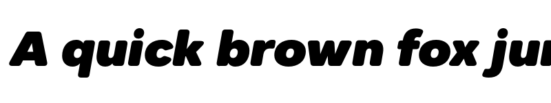 Preview of FONTSPRING DEMO - Dexa Round Black Ita Italic font