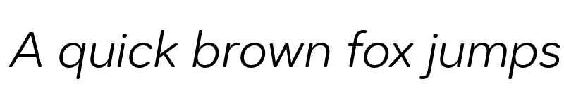 Preview of FONTSPRING DEMO - Dexa Round Light Ita Italic font