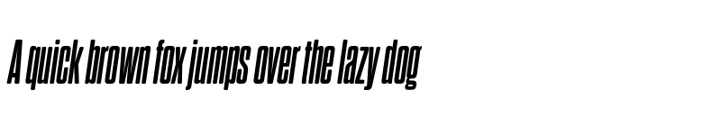 Preview of FONTSPRING DEMO - Dharma Gothic Rnd C ExBold Italic font