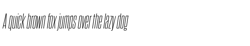 Preview of FONTSPRING DEMO - Dharma Gothic Rnd C ExLight Italic font