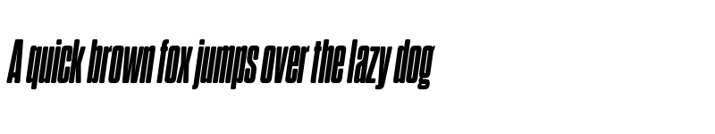 Preview of FONTSPRING DEMO - Dharma Gothic Rnd C Heavy Italic font