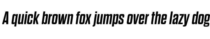 Preview of FONTSPRING DEMO - Dharma Gothic Rnd E Bold Italic font