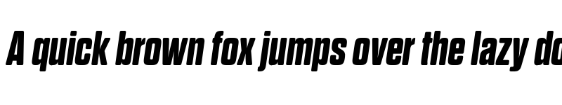 Preview of FONTSPRING DEMO - Dharma Gothic Rnd E ExBold Italic font
