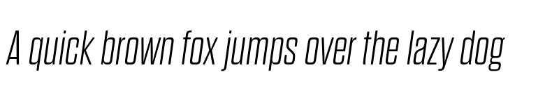 Preview of FONTSPRING DEMO - Dharma Gothic Rnd E ExLight Italic font