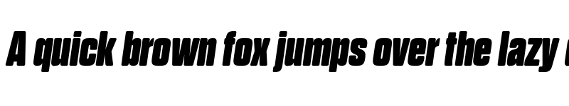 Preview of FONTSPRING DEMO - Dharma Gothic Rnd E Heavy Italic font