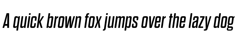Preview of FONTSPRING DEMO - Dharma Gothic Rnd E Italic font