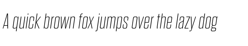 Preview of FONTSPRING DEMO - Dharma Gothic Rnd E Thin Italic font