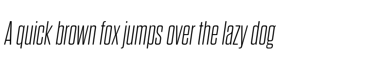 Preview of FONTSPRING DEMO - Dharma Gothic Rnd M ExLight Italic font