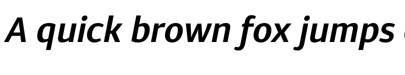 Preview of FONTSPRING DEMO - Diaria Sans Pro SmBd Italic font