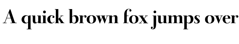 Preview of FONTSPRING DEMO - Didot Headline Bold font