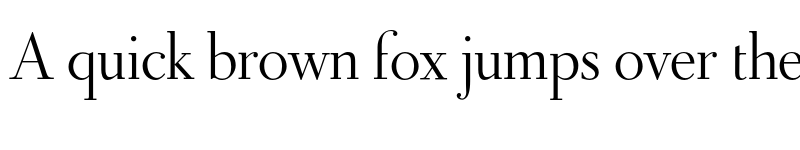 Preview of FONTSPRING DEMO - Didot Headline Regular font