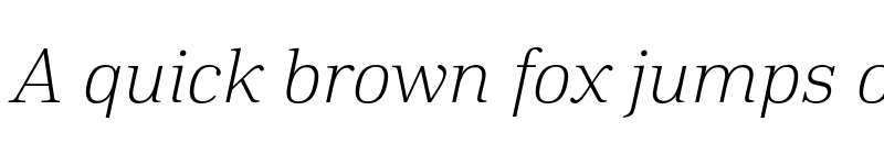 Preview of FONTSPRING DEMO - DIN Neue Roman Ultralight Italic font