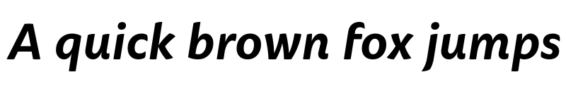 Preview of FONTSPRING DEMO - Dona Alt Bold Italic font