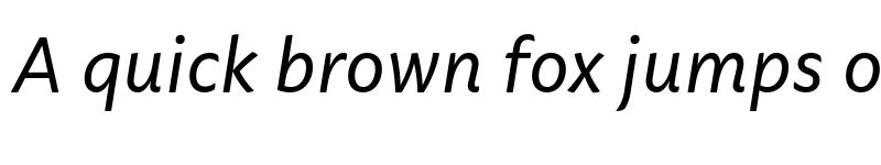 Preview of FONTSPRING DEMO - Dona Italic font