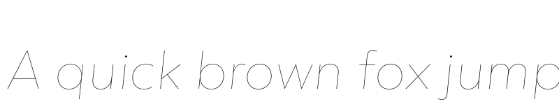 Preview of FONTSPRING DEMO - dT Jakob Hairline Italic Regular font