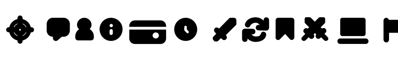 Preview of FONTSPRING DEMO - Duepuntozero Pro Icon Heavy Regular font