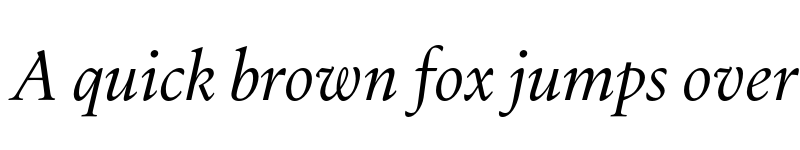 Preview of FONTSPRING DEMO - Dupincel Medium Light Italic font