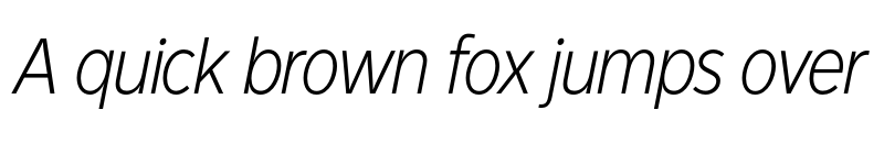 Preview of FONTSPRING DEMO - Dylan-CondensedThinItalic CondensedThinItalic font