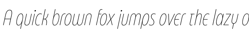 Preview of FONTSPRING DEMO - Eastman Compressed Alt Extralight Italic font