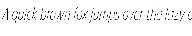 Preview of FONTSPRING DEMO - Eastman Compressed Extralight Italic font