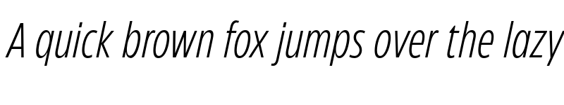 Preview of FONTSPRING DEMO - Eastman Compressed Light Italic font