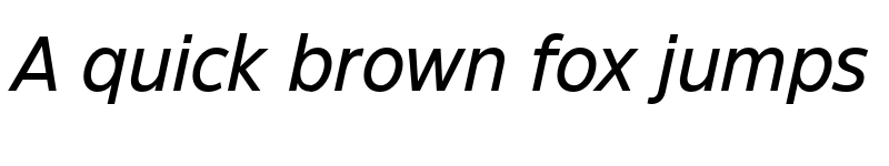 Preview of FONTSPRING DEMO - Eastman Grotesque Medium Italic Regular font