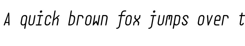 Preview of FONTSPRING DEMO - EB Base Mono Book Italic font