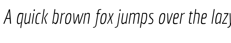 Preview of FONTSPRING DEMO - Economica Next 01 Thin Italic font