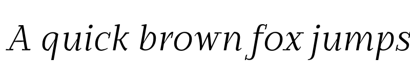 Preview of FONTSPRING DEMO - Edicia Light Italic Regular font