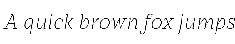 Preview of FONTSPRING DEMO - Edicia Thin Italic Regular font