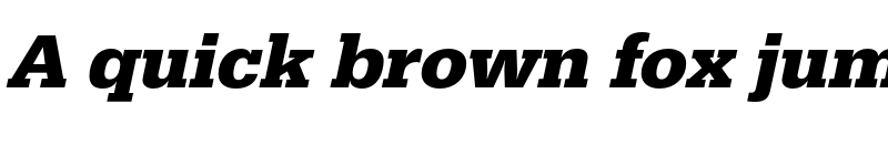 Preview of FONTSPRING DEMO - EgyptienneURW Bold Italic font
