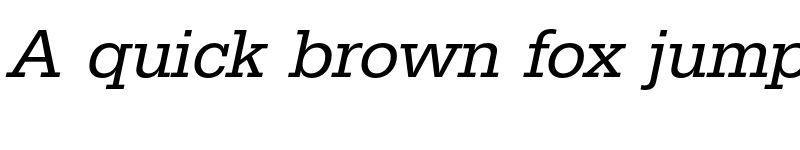 Preview of FONTSPRING DEMO - EgyptienneURW Italic font