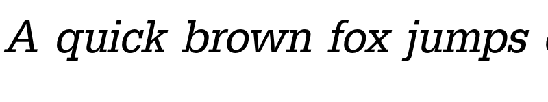 Preview of FONTSPRING DEMO - EgyptienneURWExtNar Italic font
