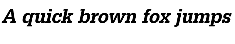 Preview of FONTSPRING DEMO - EgyptienneURWExtNarMed Italic font