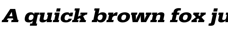 Preview of FONTSPRING DEMO - EgyptienneURWExtWid Bold Italic font