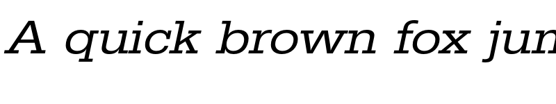 Preview of FONTSPRING DEMO - EgyptienneURWExtWid Italic font