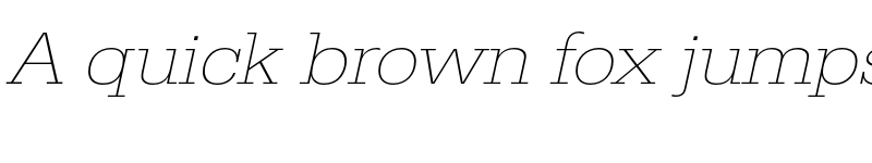 Preview of FONTSPRING DEMO - EgyptienneURWExtWidExtLig Italic font