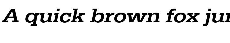 Preview of FONTSPRING DEMO - EgyptienneURWExtWidMed Italic font