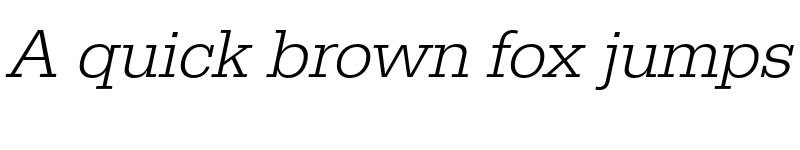 Preview of FONTSPRING DEMO - EgyptienneURWLig Italic font