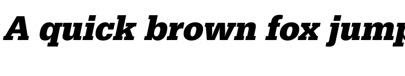 Preview of FONTSPRING DEMO - EgyptienneURWNar Bold Italic font