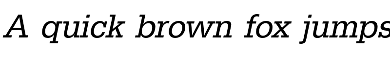 Preview of FONTSPRING DEMO - EgyptienneURWNar Italic font