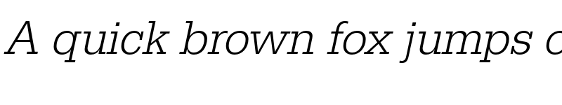 Preview of FONTSPRING DEMO - EgyptienneURWNarLig Italic font