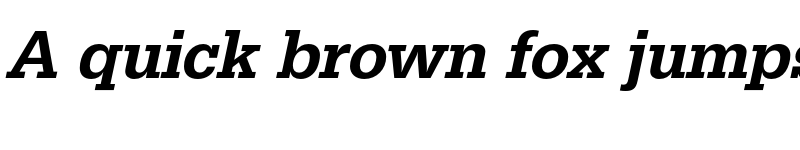 Preview of FONTSPRING DEMO - EgyptienneURWNarMed Italic font