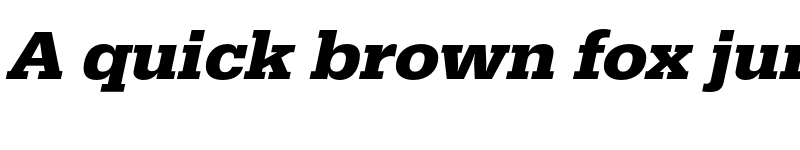 Preview of FONTSPRING DEMO - EgyptienneURWWid Bold Italic font