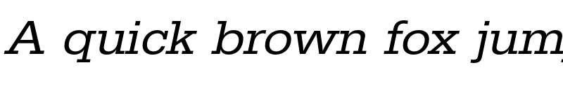 Preview of FONTSPRING DEMO - EgyptienneURWWid Italic font