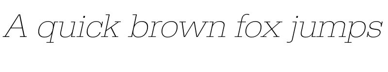Preview of FONTSPRING DEMO - EgyptienneURWWidExtLig Italic font